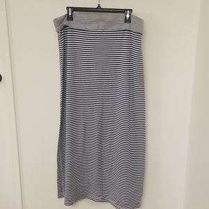 Polo Ralph Lauren navy and white striped skirt